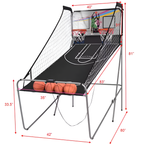 Double Shot Electronic Basketball Game with 4 Balls