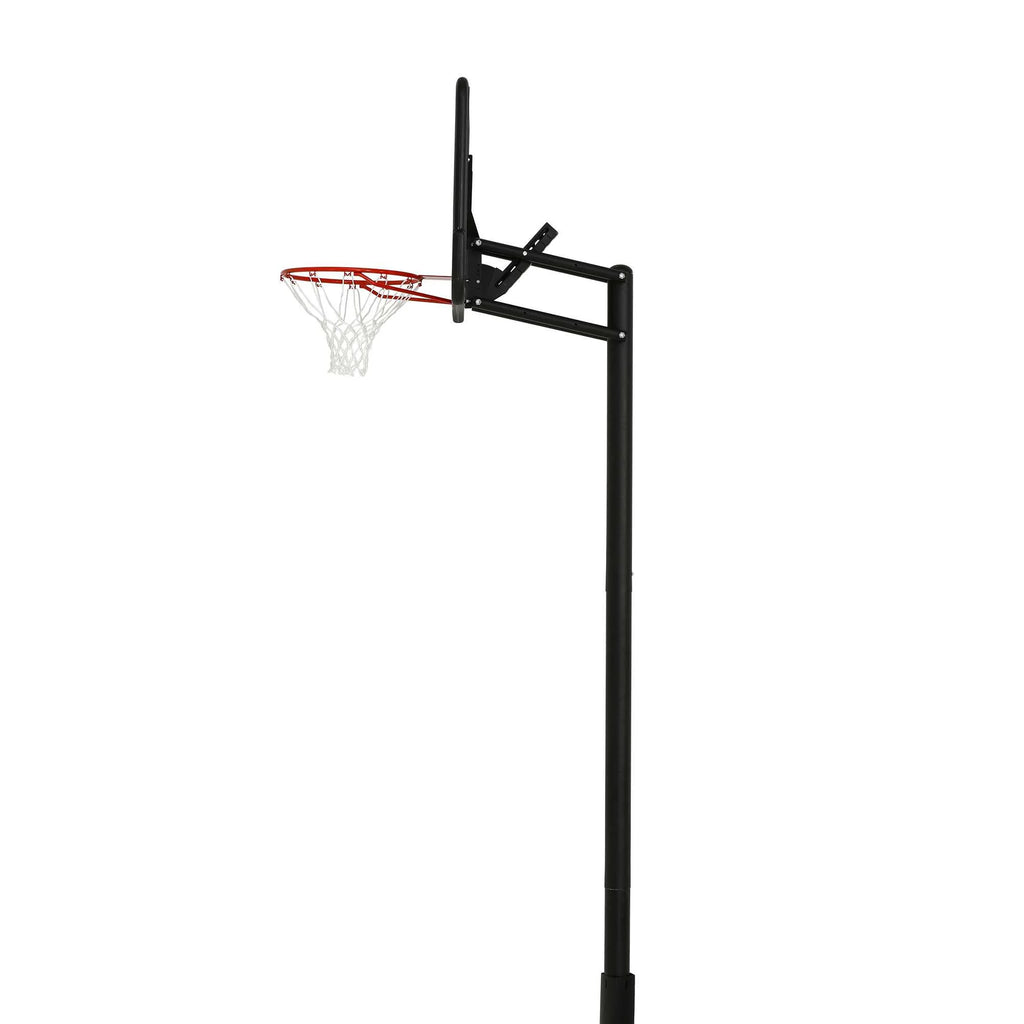1008  44-Inch Adjustable Inground Basketball Hoop with Shatterproof Fusion Backboard, All-Weather Net, and Classic Steel Rim