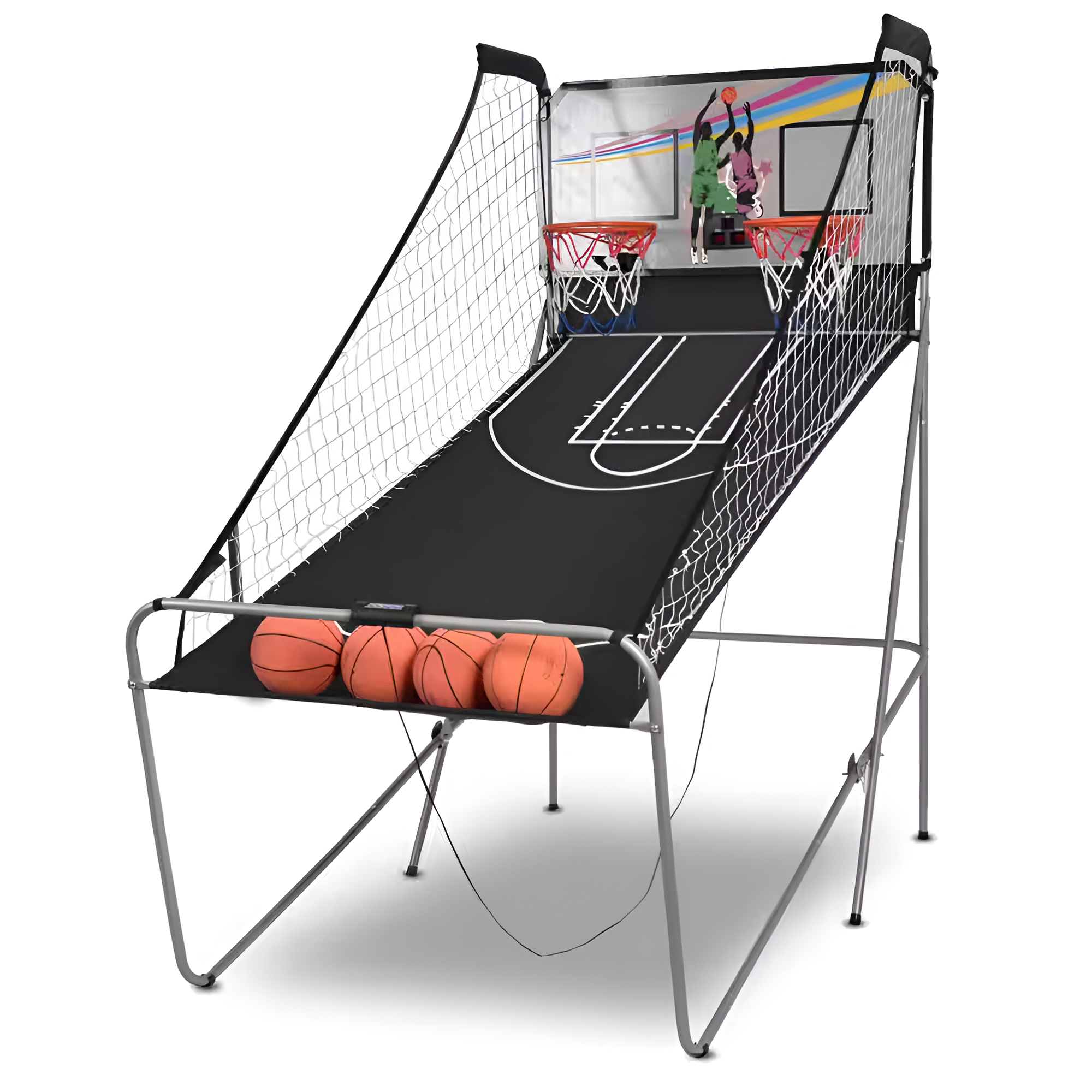 Double Shot Electronic Basketball Game with 4 Balls