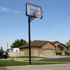 1008  44-Inch Adjustable Inground Basketball Hoop with Shatterproof Fusion Backboard, All-Weather Net, and Classic Steel Rim