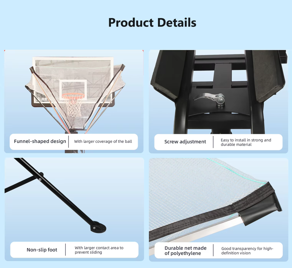Wholesale Basketball Rebounder Net Return System Portable Shot Trainer Rebound Shot Trainer Basketball Training Equipment