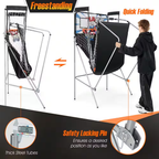 Dual LED Electronic Shot Basketball Arcade Game with 8 Game Modes 4 Balls Foldable