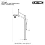 Mammoth Bolt down Basketball Hoop (54 In. Tempered Glass)