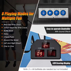 Dual LED Electronic Shot Basketball Arcade Game with 8 Game Modes 4 Balls Foldable