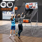 Dual LED Electronic Shot Basketball Arcade Game with 8 Game Modes 4 Balls Foldable