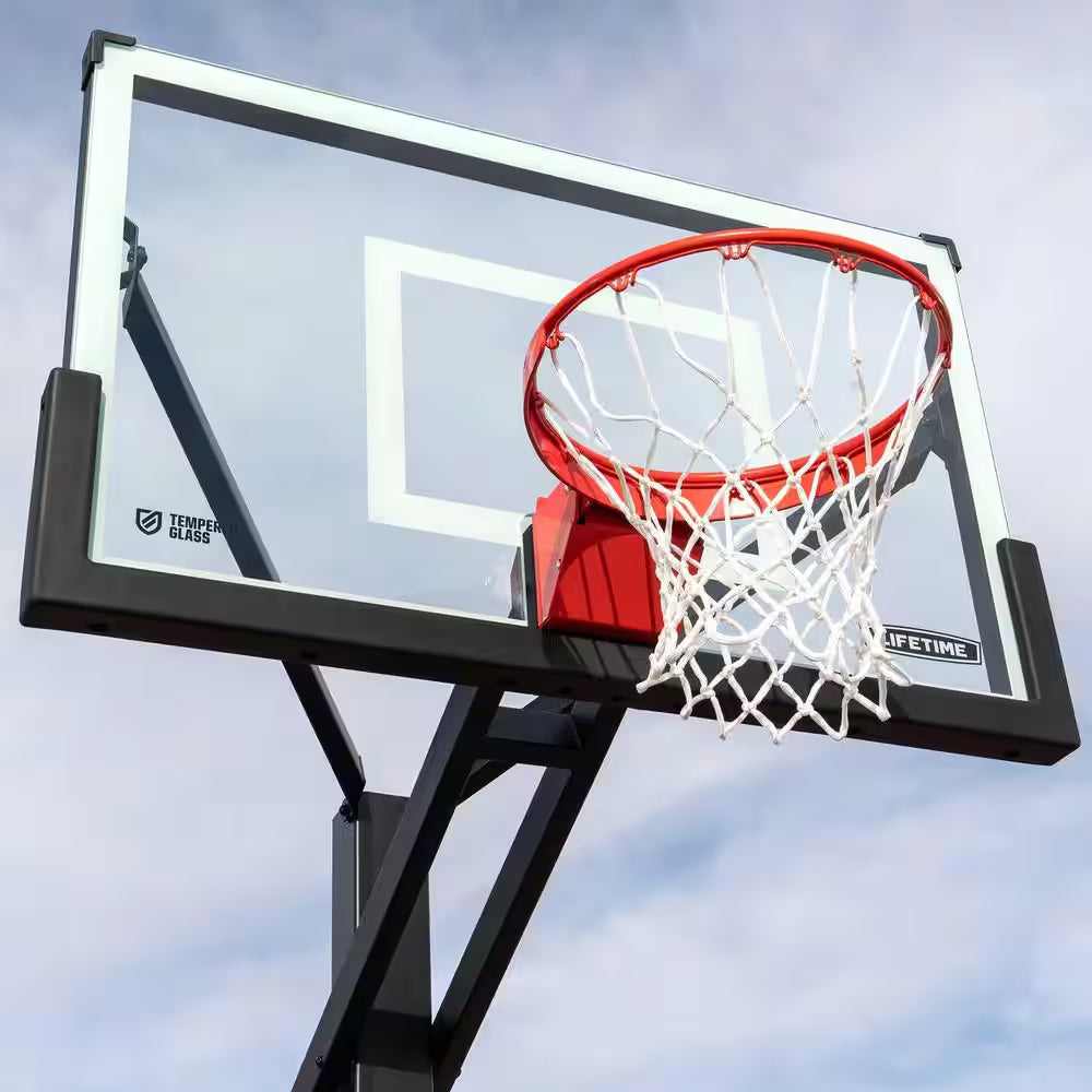 Mammoth Bolt down Basketball Hoop (54 In. Tempered Glass)