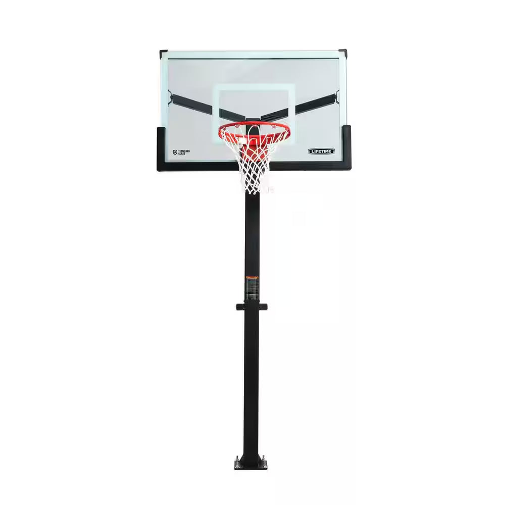 Mammoth Bolt down Basketball Hoop (54 In. Tempered Glass)