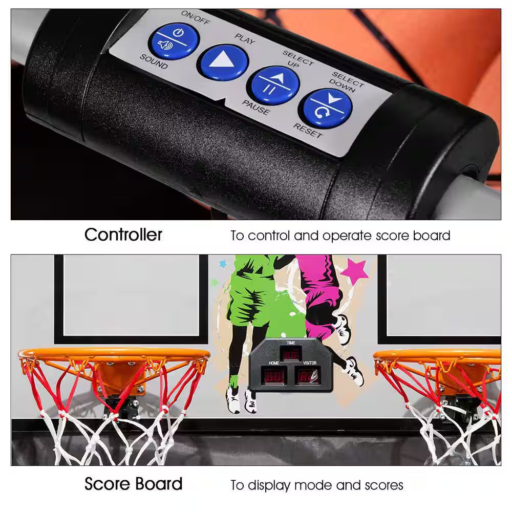 Double Shot Electronic Basketball Game with 4 Balls